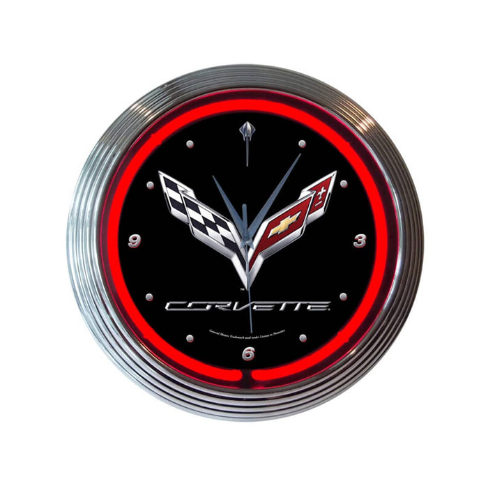 CORVETTE C7 NEON CLOCK