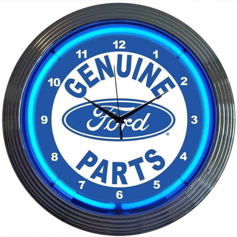 NEON CLOCK FORD GENUINE