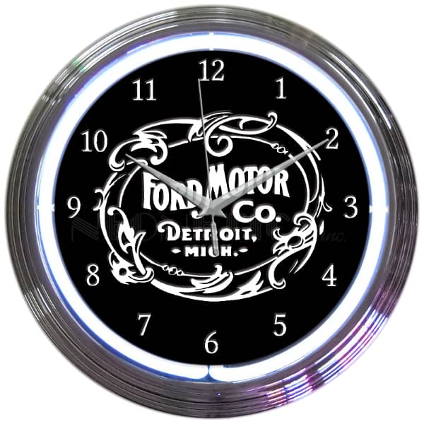 NEON CLOCK FORD 1903