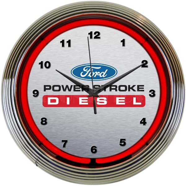 POWERSTROKE NEON CLOCK