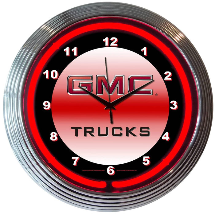NEON CLOCK GMC TRUCKS