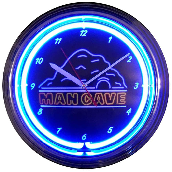NEON CLOCK MAN CAVE