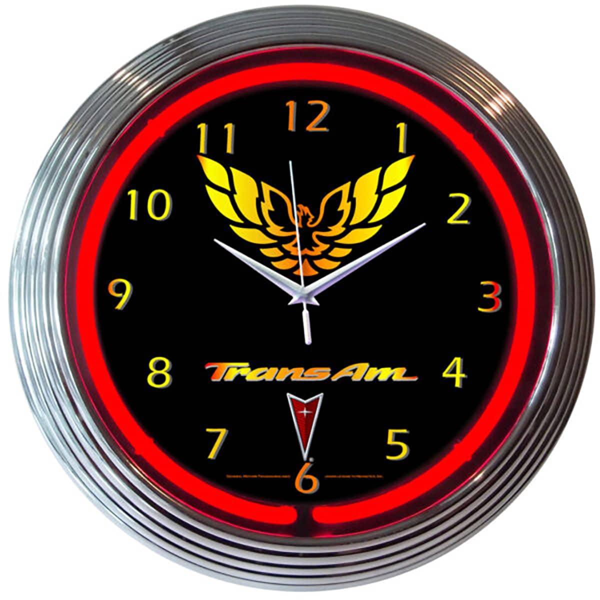 TRANS AM NEON CLOCK