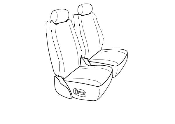 BUCKET FRONT SEAT COVERS 13-18 RAM 1500/2500/3500