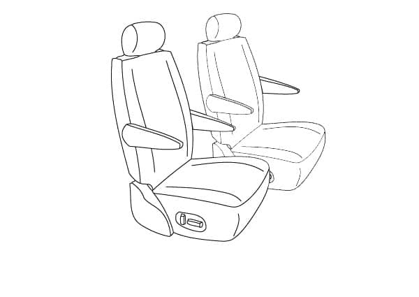 2ND ROW SEAT COVERS 11-26 G.CARAVAN