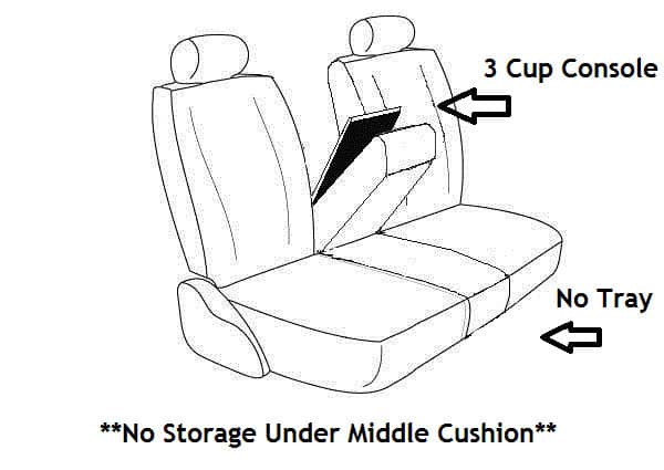 40/20/40 FRONT SEAT COVER 13-18 RAM 1500/2500/3500