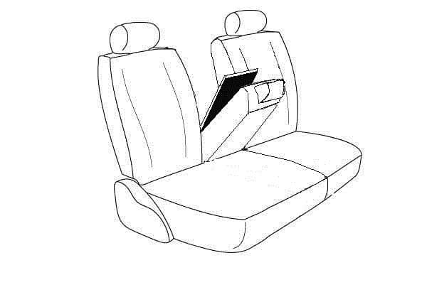 60/40 REAR BENCH SEAT CVR 19-26 RAM 1500 CREW