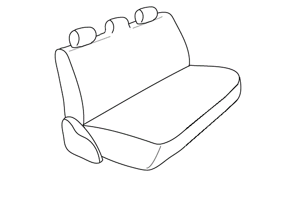 BENCH REAR SEAT COVER 19-26 RAM 1500 CREW CAB
