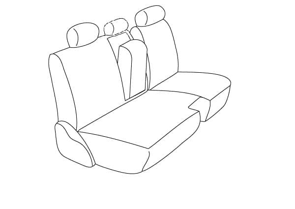 60/40 REAR SEAT CVR 19-26 RAM 2500/3500 CREW