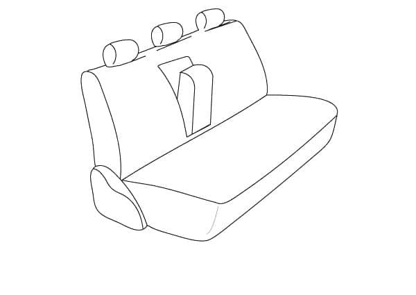 REAR BENCH SEAT CVR 19-23 RANGER CREW
