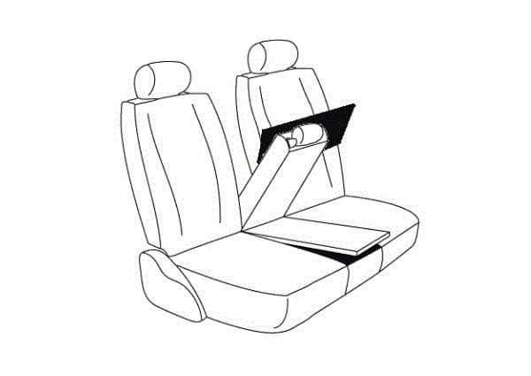 40/20/40 FRONT SEAT COVER 21-26 F-150 EXTENDED/CREW CAB