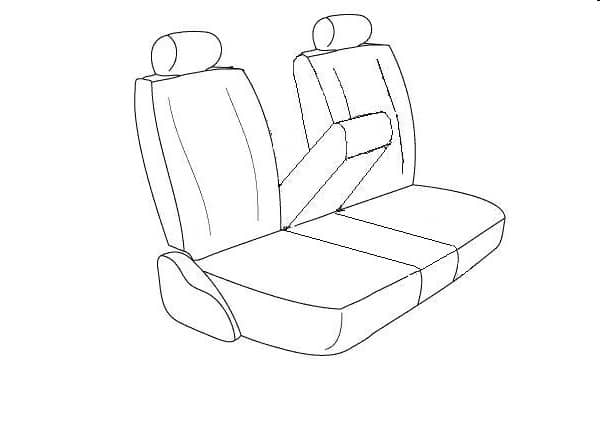 40/20/40 FRONT SEAT COVER 07-13 GM 1500/ 07-14 HD