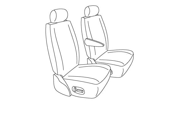 BUCKET FRONT SEAT COVERS 19-26 SPRINTER