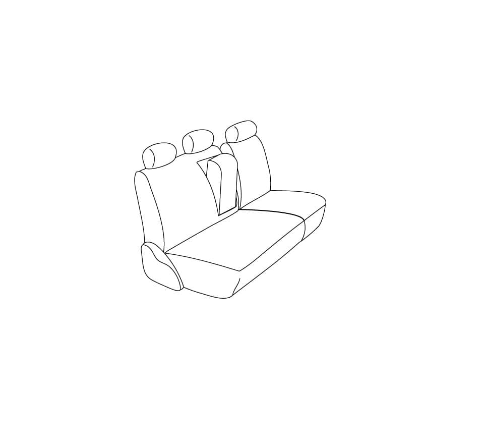 60/40 REAR SEAT COVER 14-21 TUNDRA CREWMAX