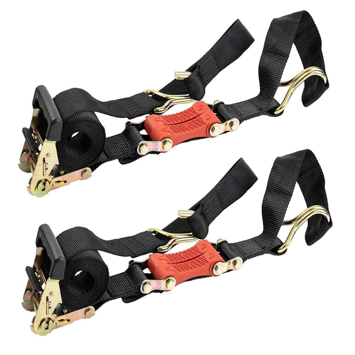 9' X 2" SHOCKSTRAP RATCHET TIE DOWN PAIR