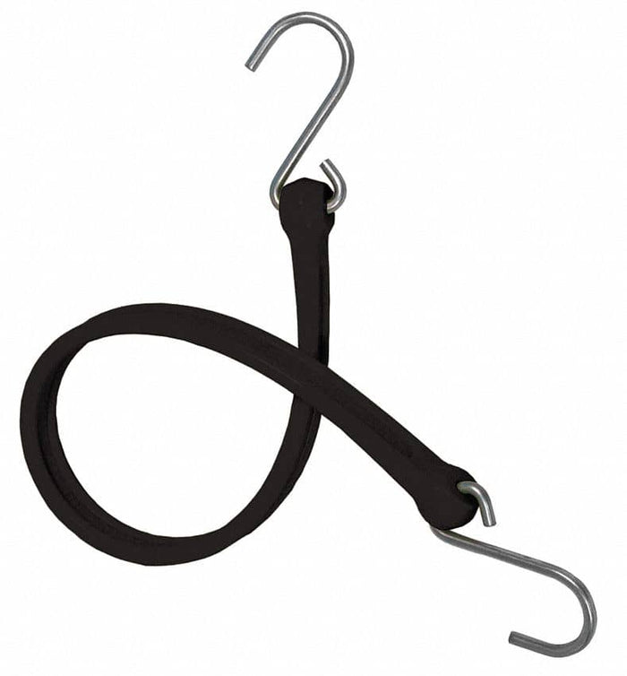 12" HEAVY DUTY POLY BLACK BUNGEE STRAP
