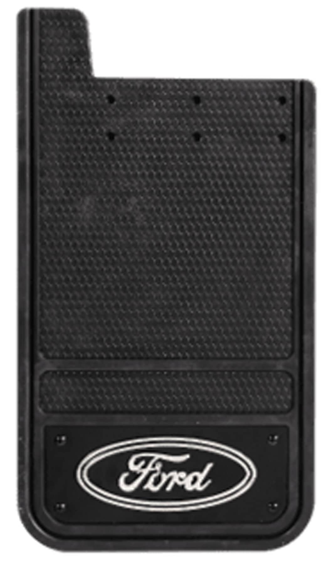 BLACK METAL MUD FLAPS FORD LOGO REAR