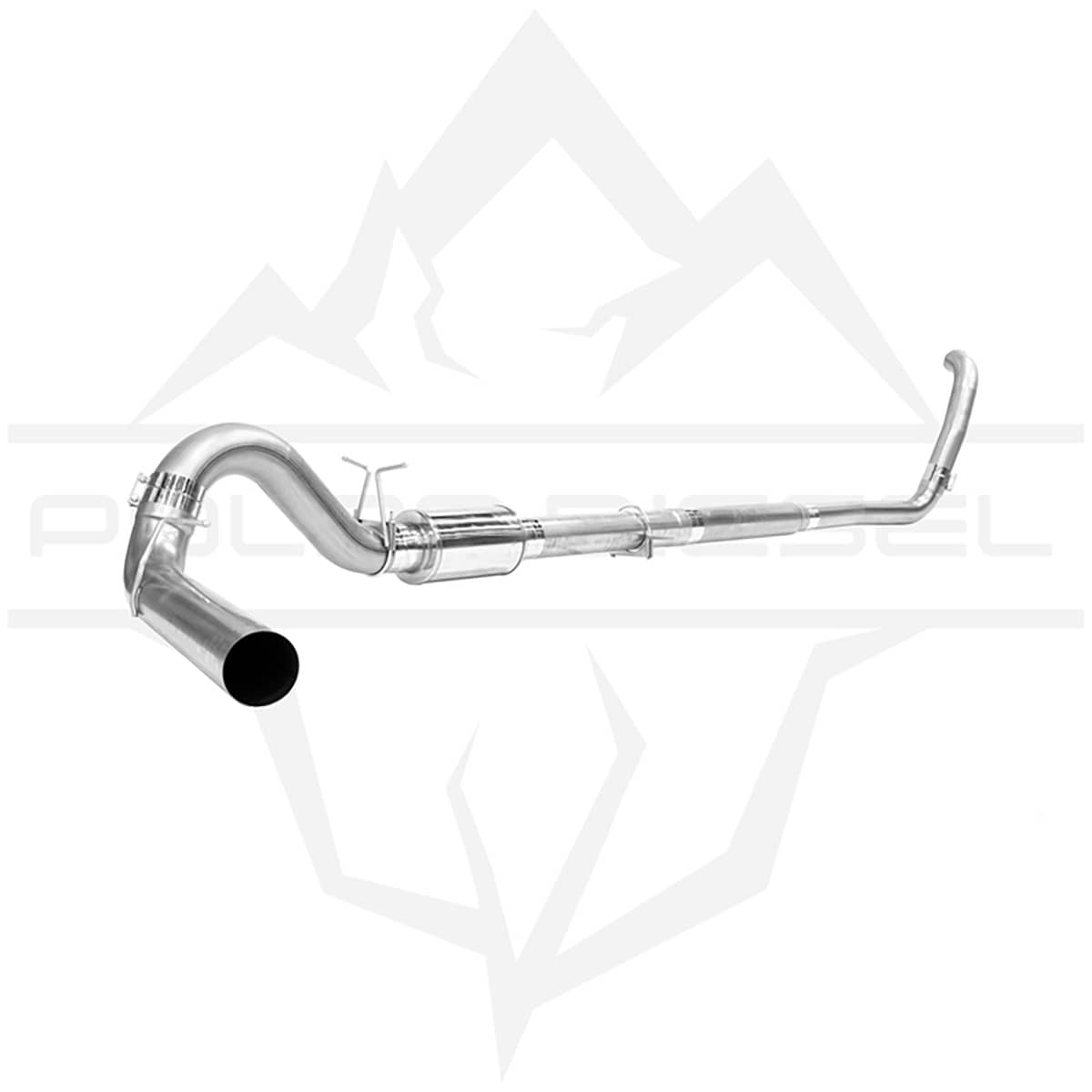 5" SS EXHAUST SYSTEM (WITH MUFFLER) 03-07 SUPER DUTY 6.0L