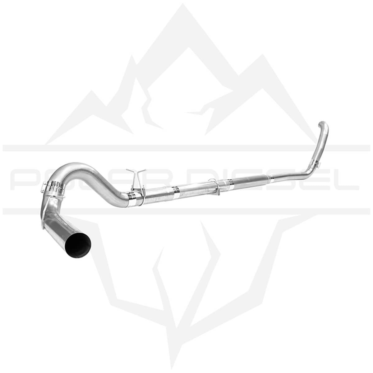 5" SS EXHAUST SYSTEM (NO MUFFLER) 03-07 SUPER DUTY 6.0L