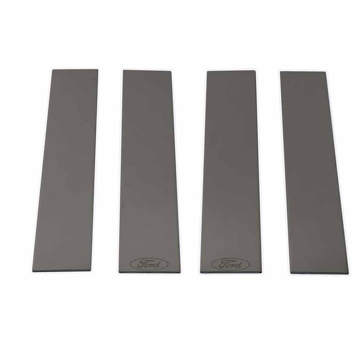 LOGO PLATINUM BLACK PILLAR POSTS 15-27 F150 EXTENDED/CREW CAB W/O KEYPAD