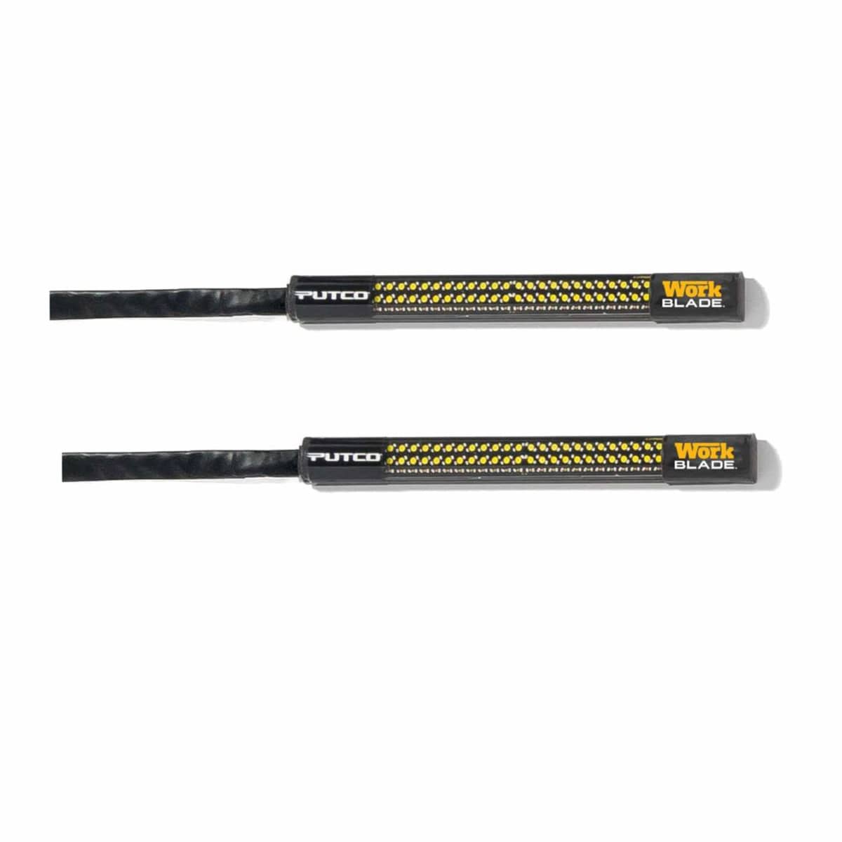 6" PAIR AMBER/WHITE BLADE LED 64 STROBE PATTERN LIGHTS W/OVER-RIDE