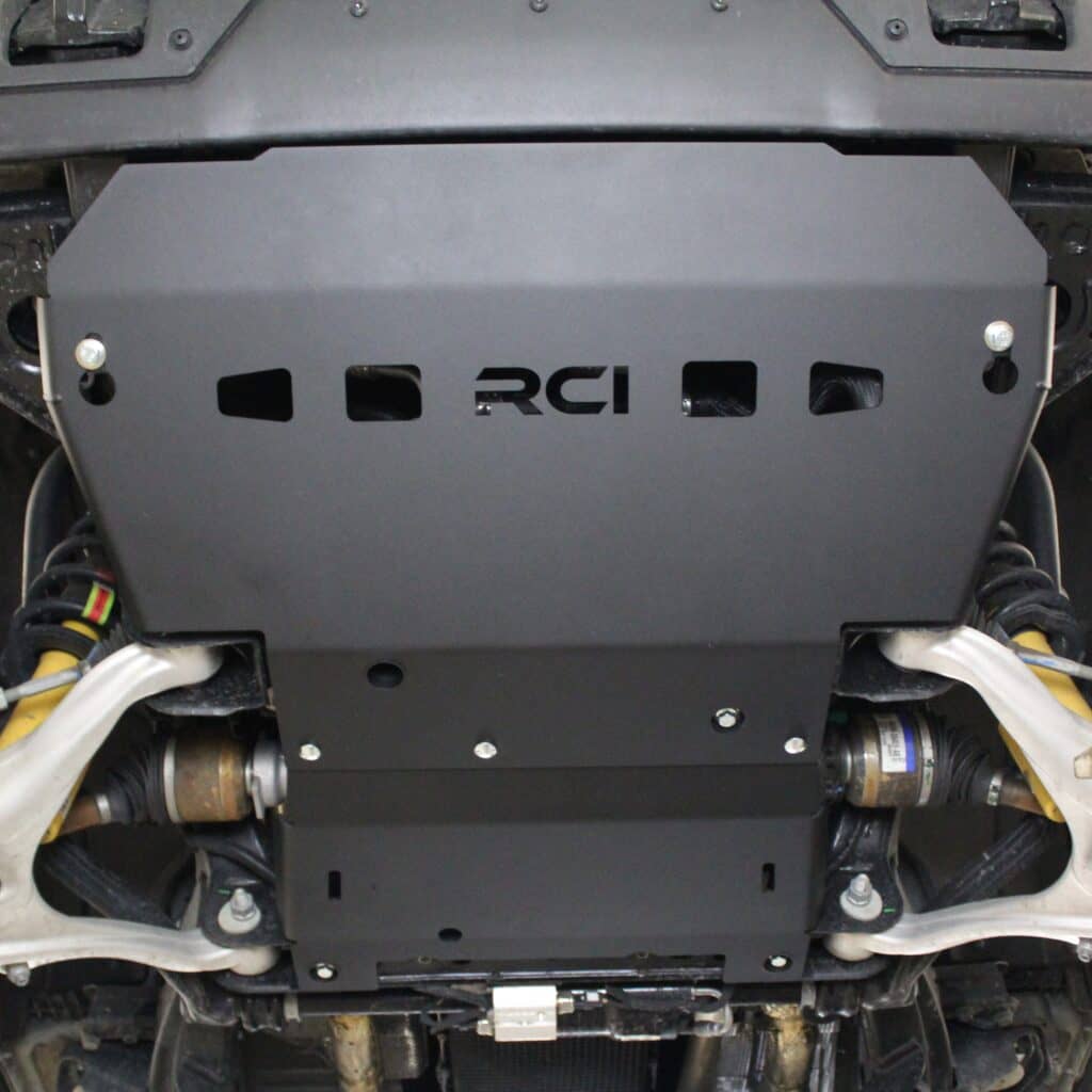 ENGINE SKID PLATE 21-25 BRONCO - 3/16" STEEL - BLACK POWDERCOAT