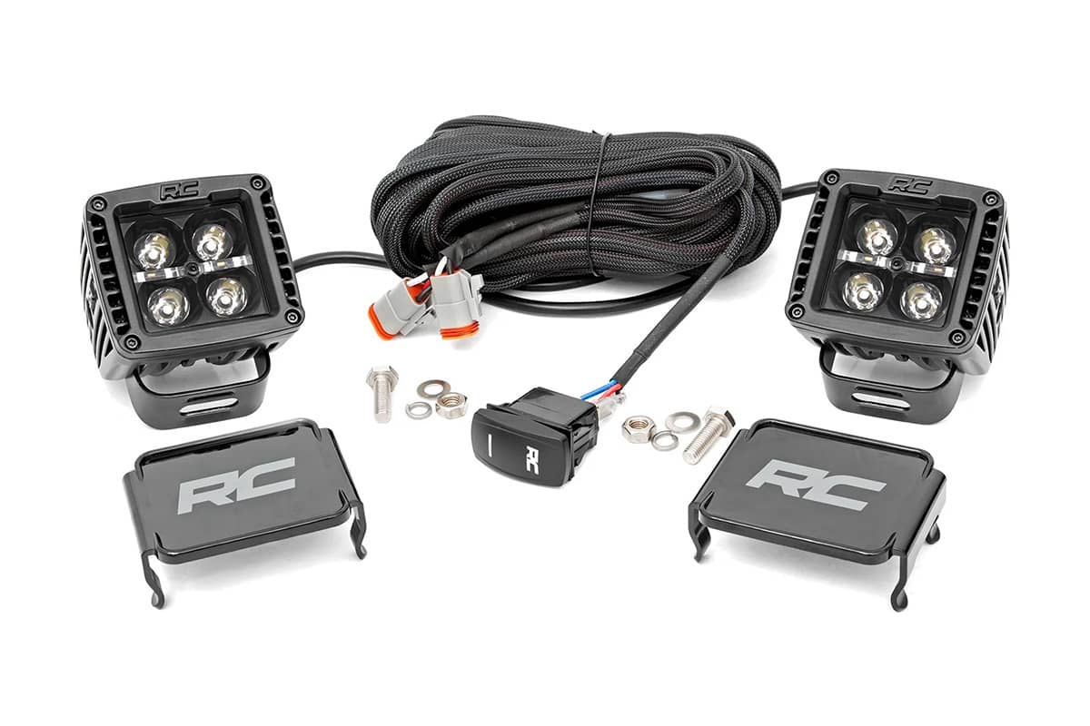 2 INCH BLACK SERIES LED LIGHT PODS COOL WHITE DRL