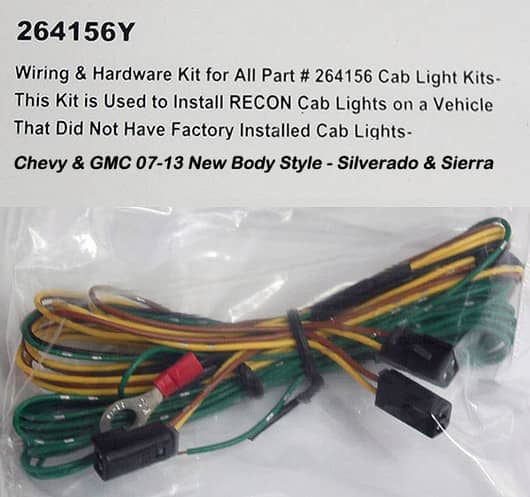 CAB LIGHT WIRING KIT 07-13 GM