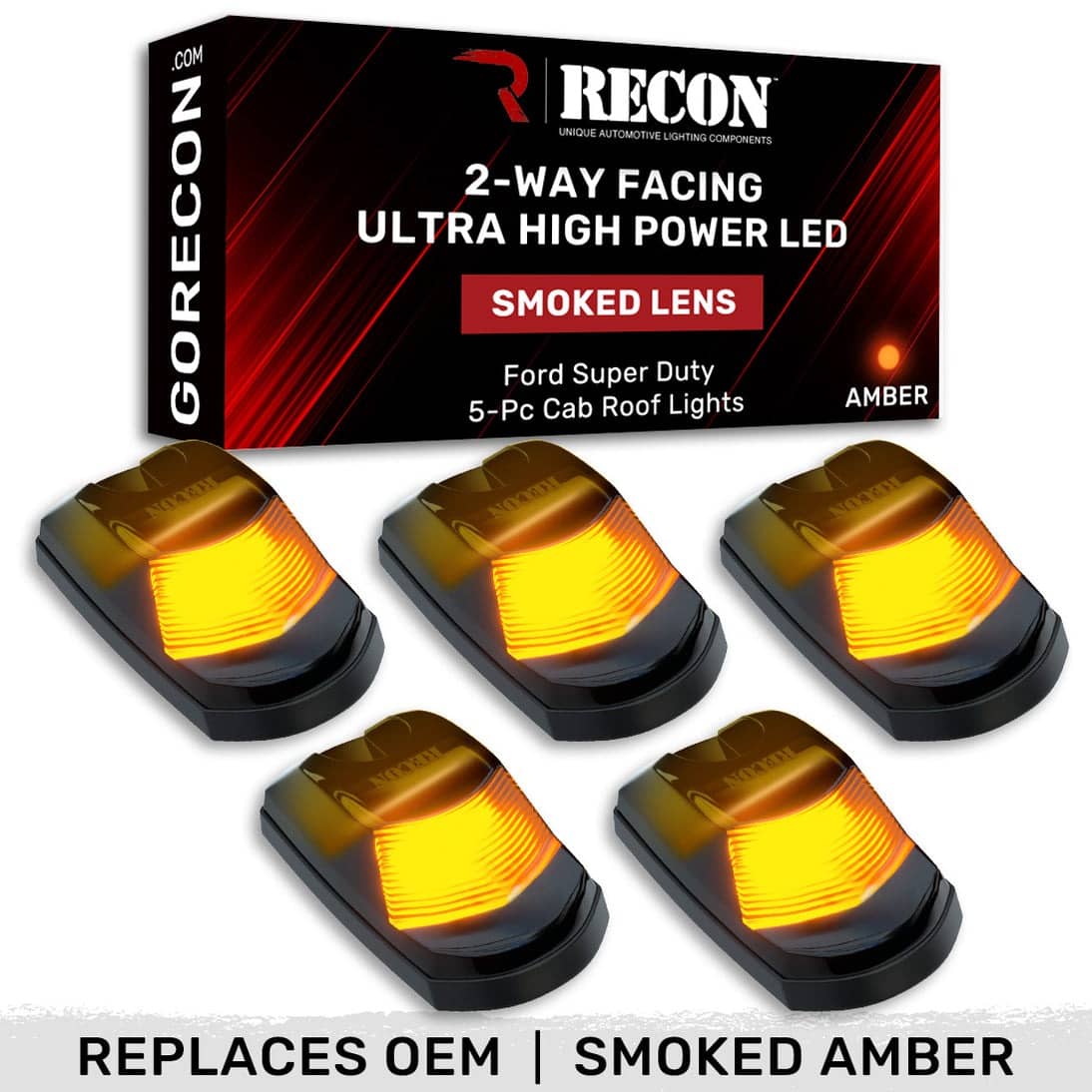 CAB LIGHTS 17-22 S/DUTY 5PC