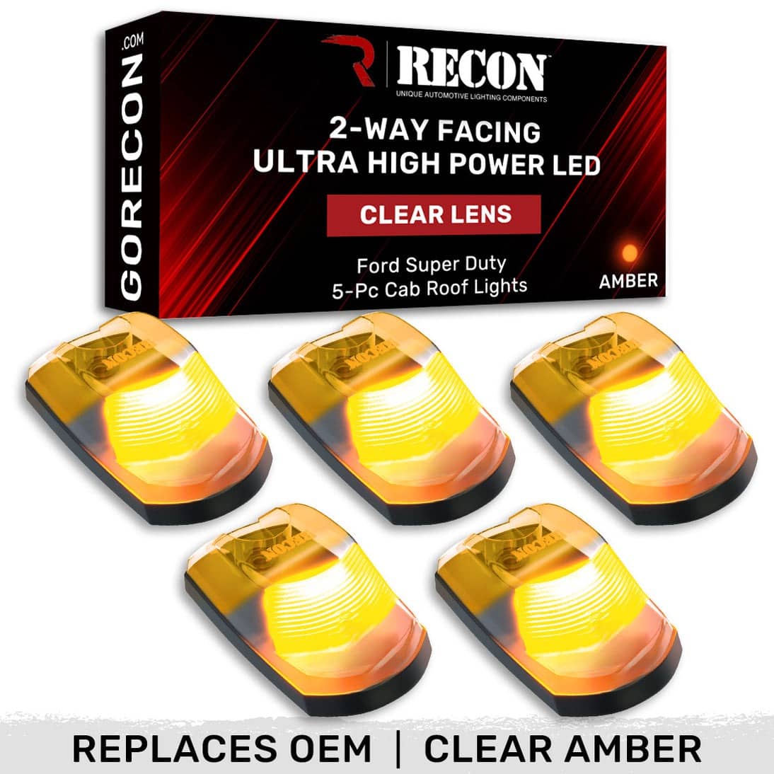 CAB LIGHTS 17-22 S/DUTY 5PC