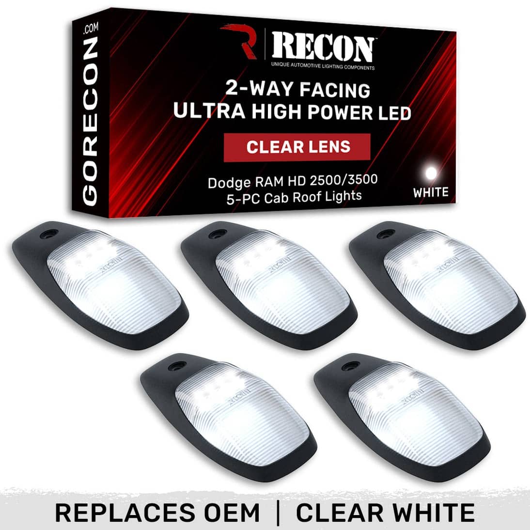 CAB LIGHTS 19-26 RAM 2500/3500 5PC