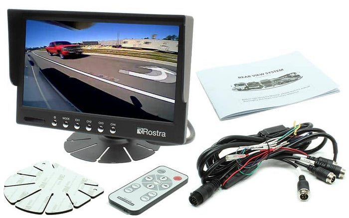7" QUAD-VIEW LCD MONITOR 4 CAMERA INPUTS