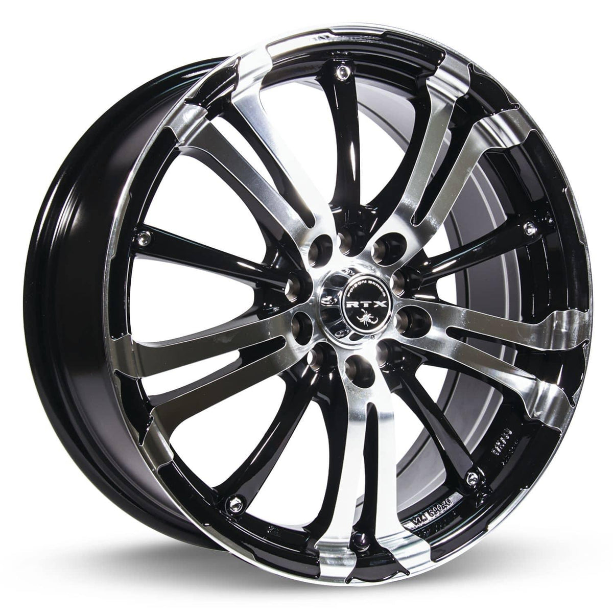 ARSENIC BLACK MACHINED 16X7 4-100/ 114.3 73.1 CB +40MM