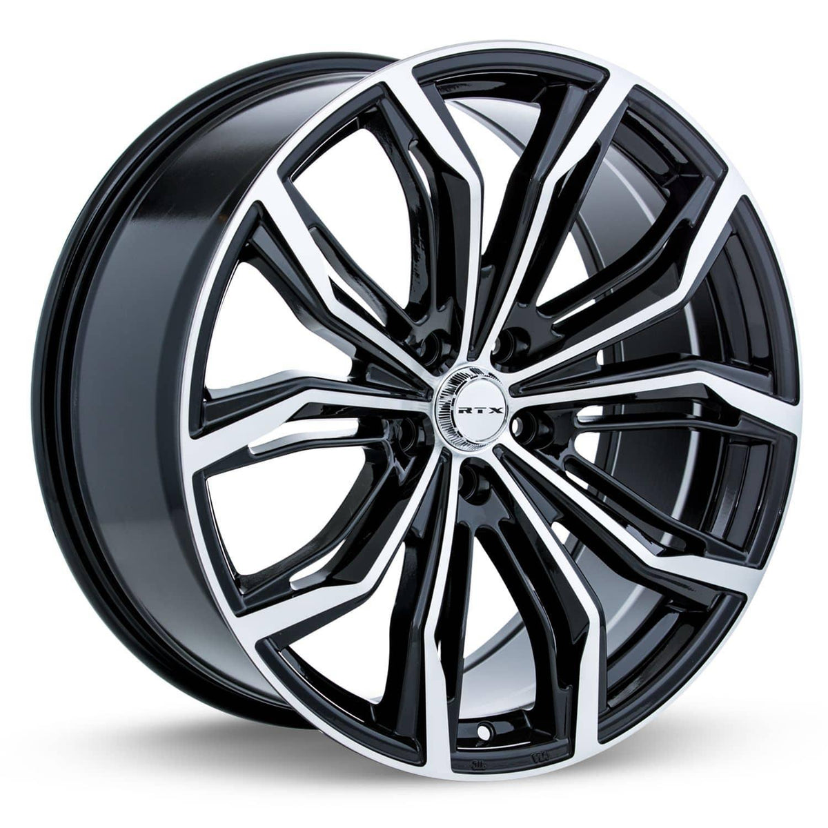 BLACK WIDOW BLACK MACHINED 20X9 5-127 71.5 CB +35MM