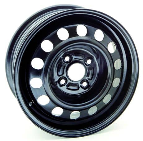 BLACK STEEL WHEEL 14X5.5 4-100  +45MM