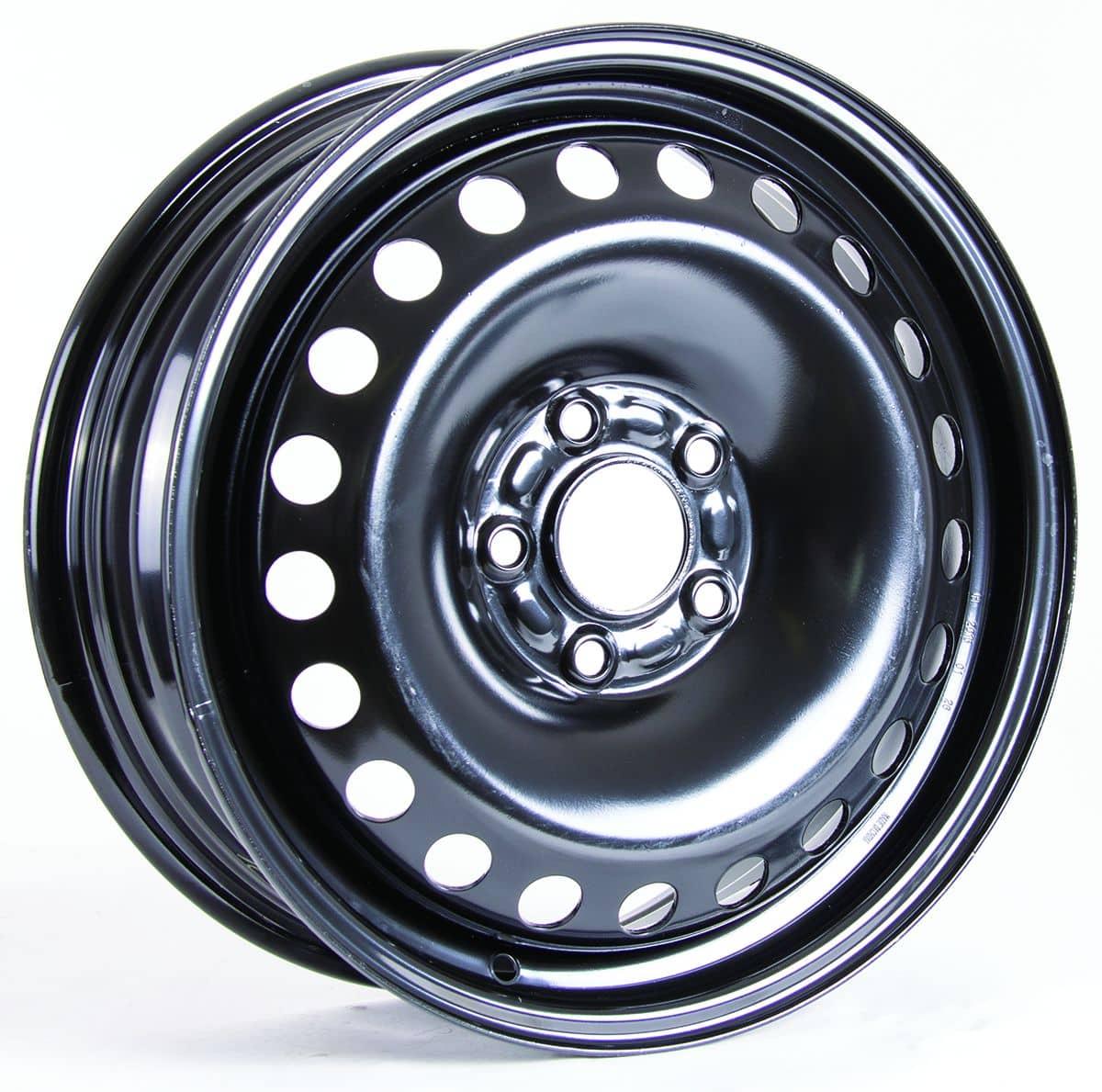 BLACK STEEL WHEEL 16X6 5-108 +50MM