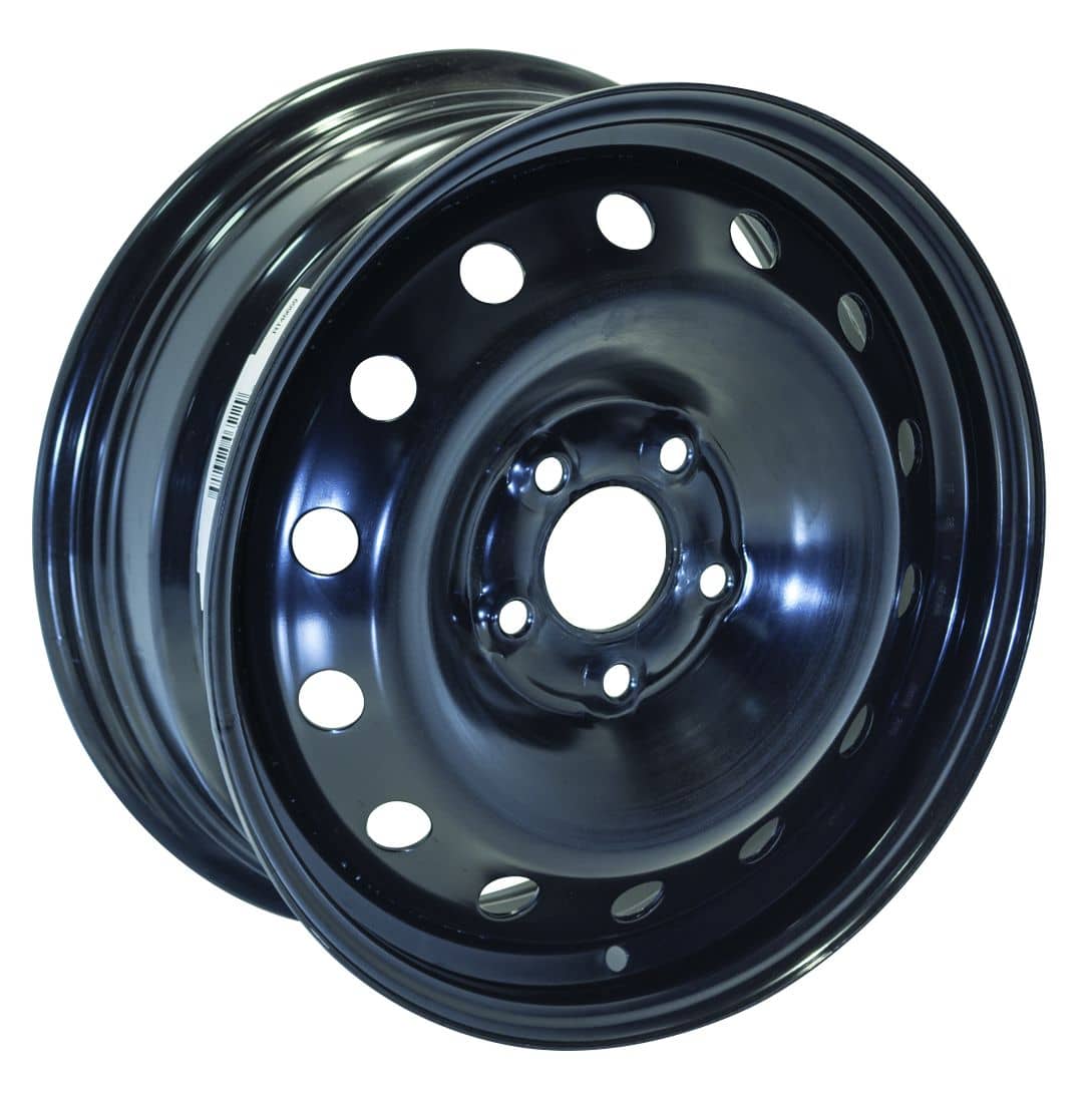 BLACK STEEL WHEEL 16X6.5 5-112 +50MM
