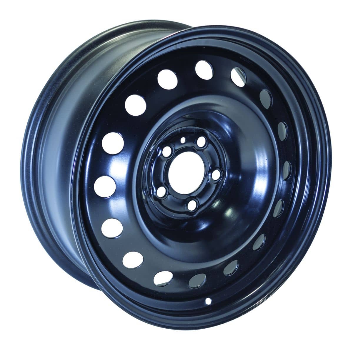 BLACK STEEL WHEEL 18X7 5-115 +15MM