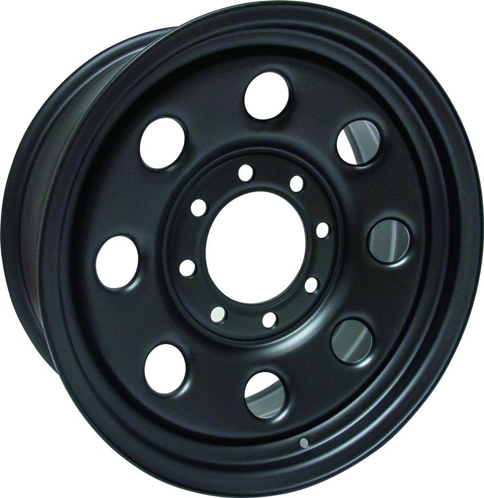 BLACK STEEL WHEEL 18X8 8-165.1 +25MM