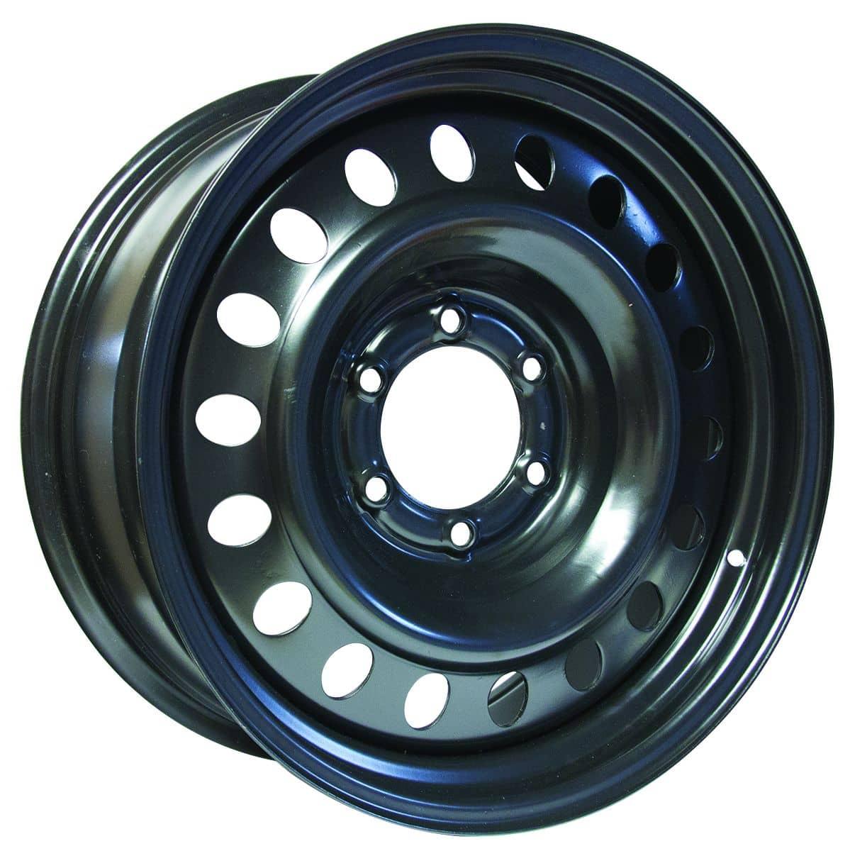 BLACK STEEL WHEEL 18X8 6-139.7 +25MM 106.1 CB