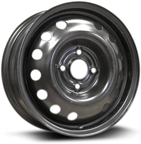 BLACK STEEL WHEEL 16X6.5 4-100 +42MM