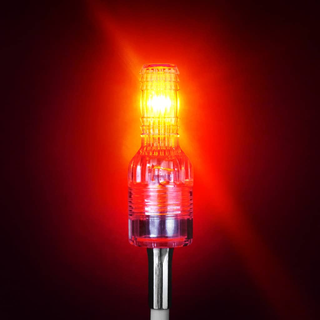 LOW PROFILE SUPER BRIGHT RED LED WHIP LIGHT