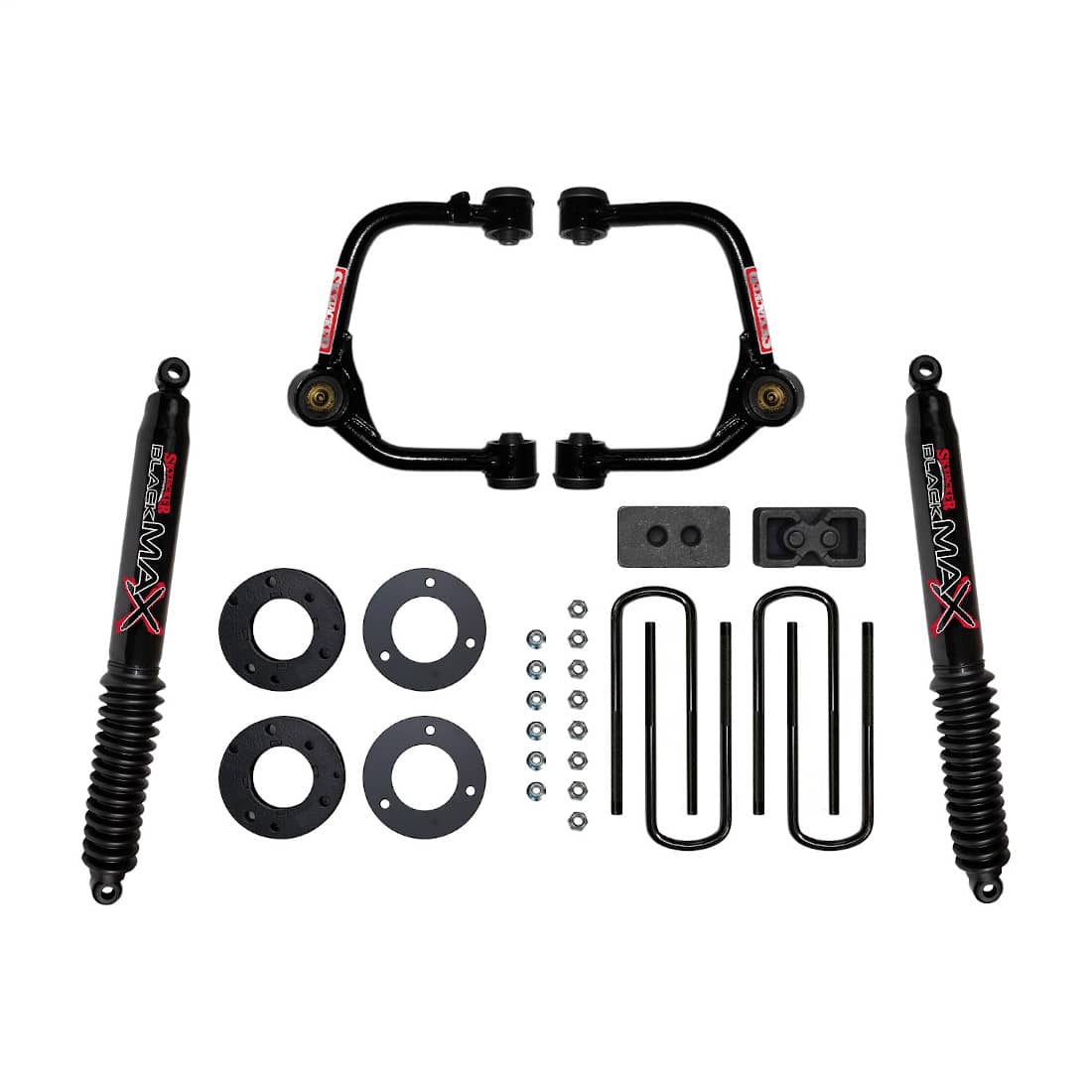 3" LIFT KIT WITH BLACK MAX REAR SHOCKS 21-26 F150
