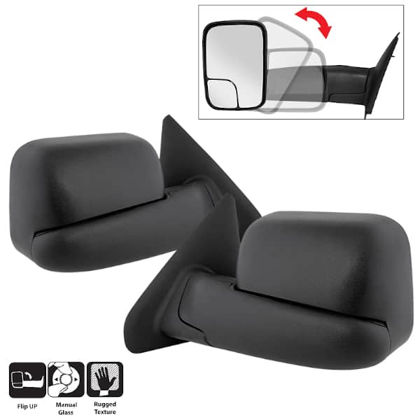 MANUAL ADJ.MIRROR DODGE RAM 02-08 1500/ 03-09 2500/3500