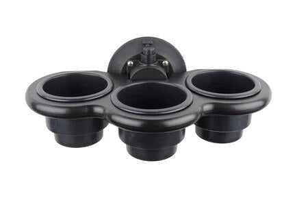 3-CUP HOLDER VERTICAL MOUNT - BLACK