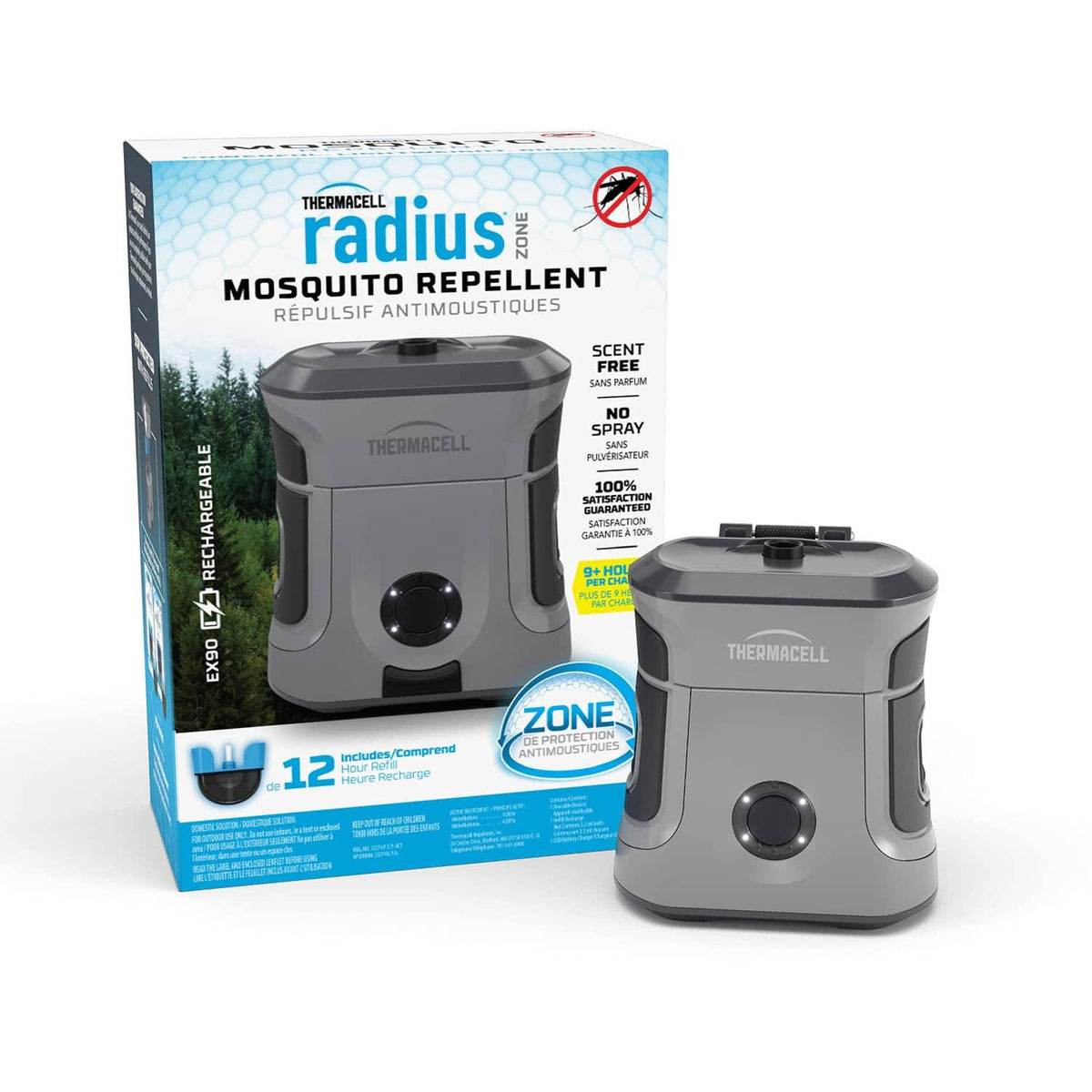 VENTURE GREY RECHARGEABLE MOSUITO REPELLER