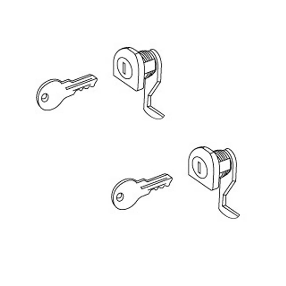 CAMLOCK W/ KEY, ONE EACH, PK/2