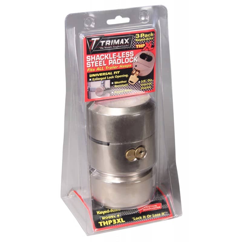 SHACKLE TRAILER LOCK 3PK