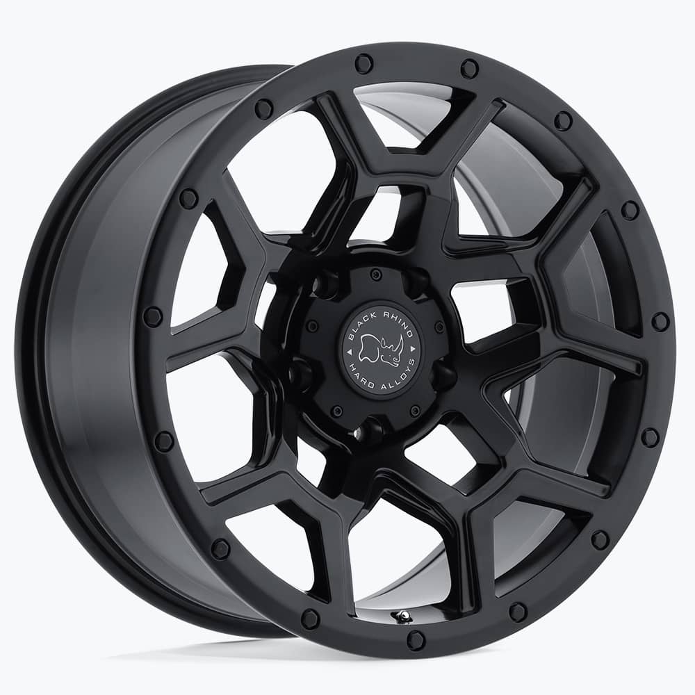 OVERLAND MATTE BLACK 17X8 5-114.3 76.1 CB +35MM