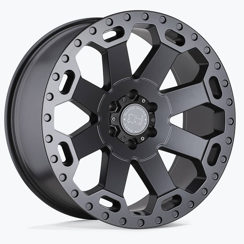 WARLORD MATTE GUNMETAL 17X8 6-130 84.1 CB +52MM